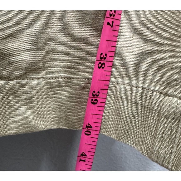 Gap Log Jacket Trench Coat Women's Size XS Khaki Vintage 90's Pockets Button Up - Picture 6 of 11